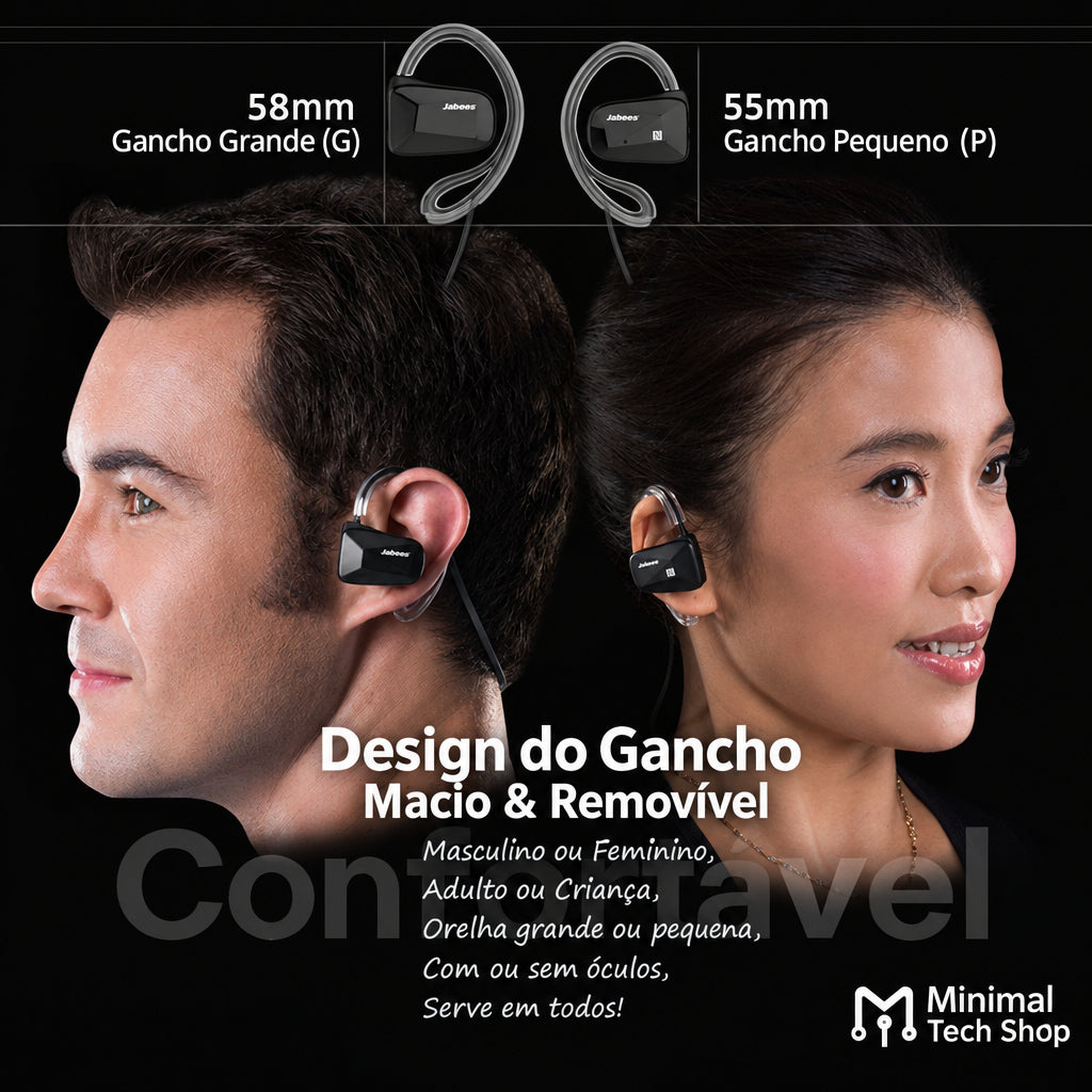 Fone Bluetooth Esportivo BSport com NFC e Duplo Microfone