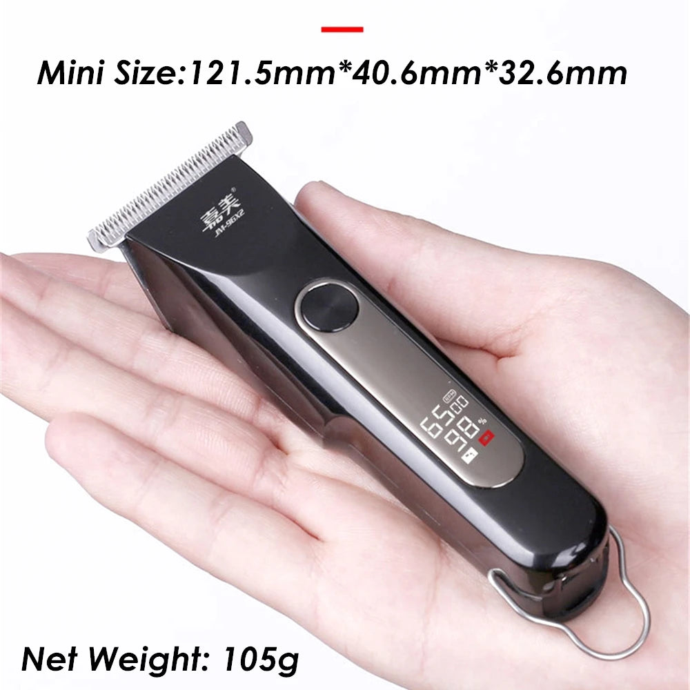 Clipper Profissional Sem Fio com Display LCD e Lâmina 0mm