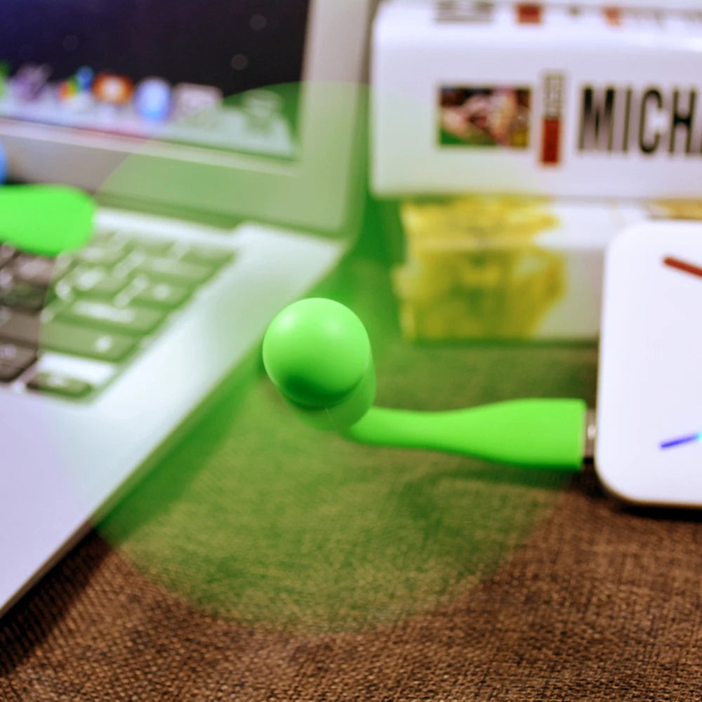 Mini Ventilador USB Portátil Flexível
