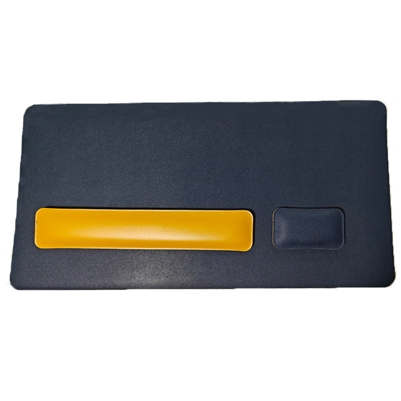 Mouse Pad Gigante de Couro com Apoio de Pulso para Teclado — Escritório