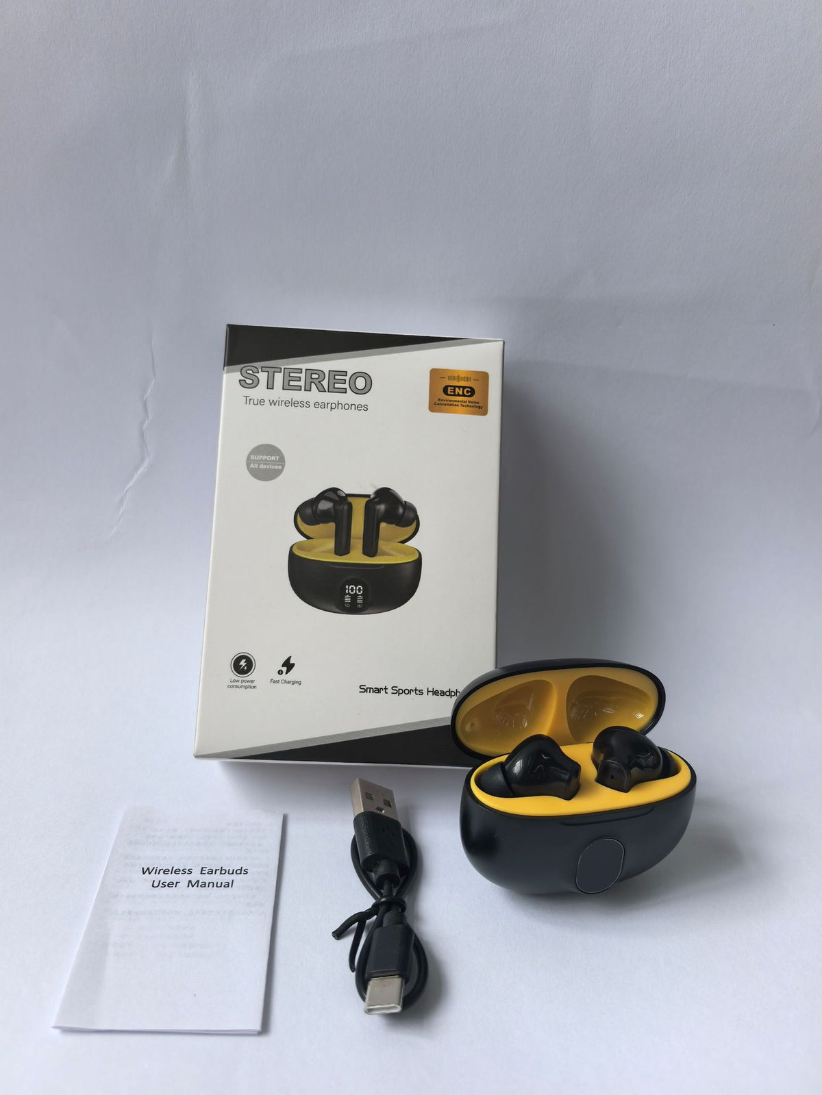 Fone TWS 895B Sem Fio — Bluetooth In-Ear Gamer com Baixa Latência