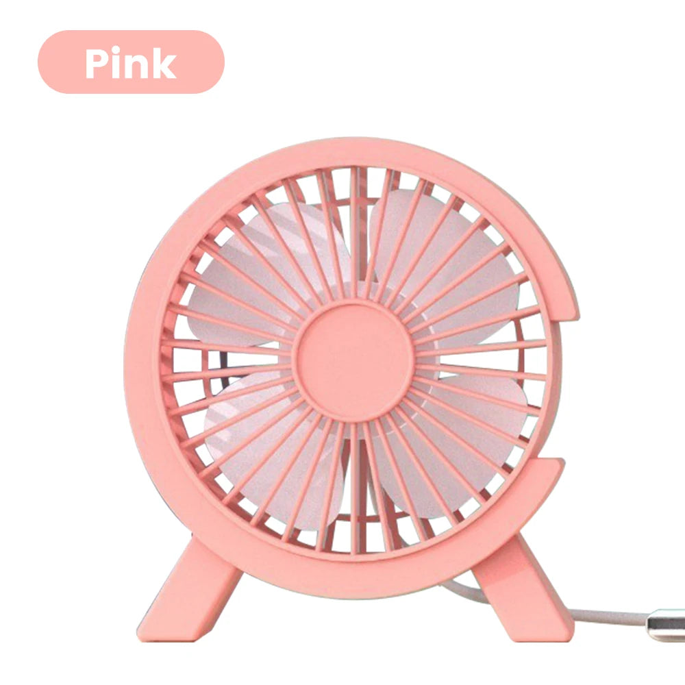Mini Ventilador de Mesa USB Silencioso