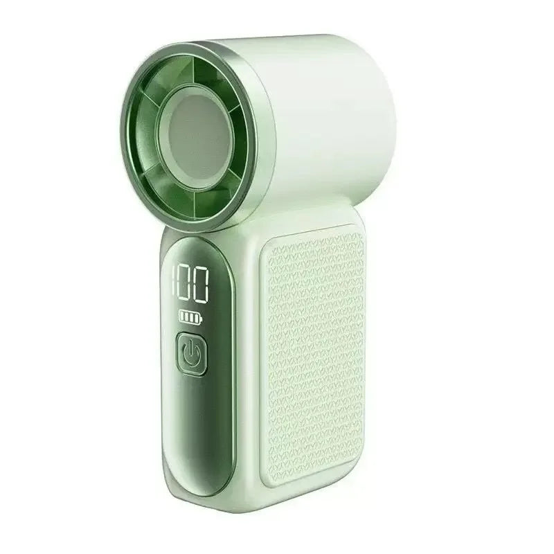 Mini Ventilador Portátil Recarregável 5 Velocidades com Display Digital