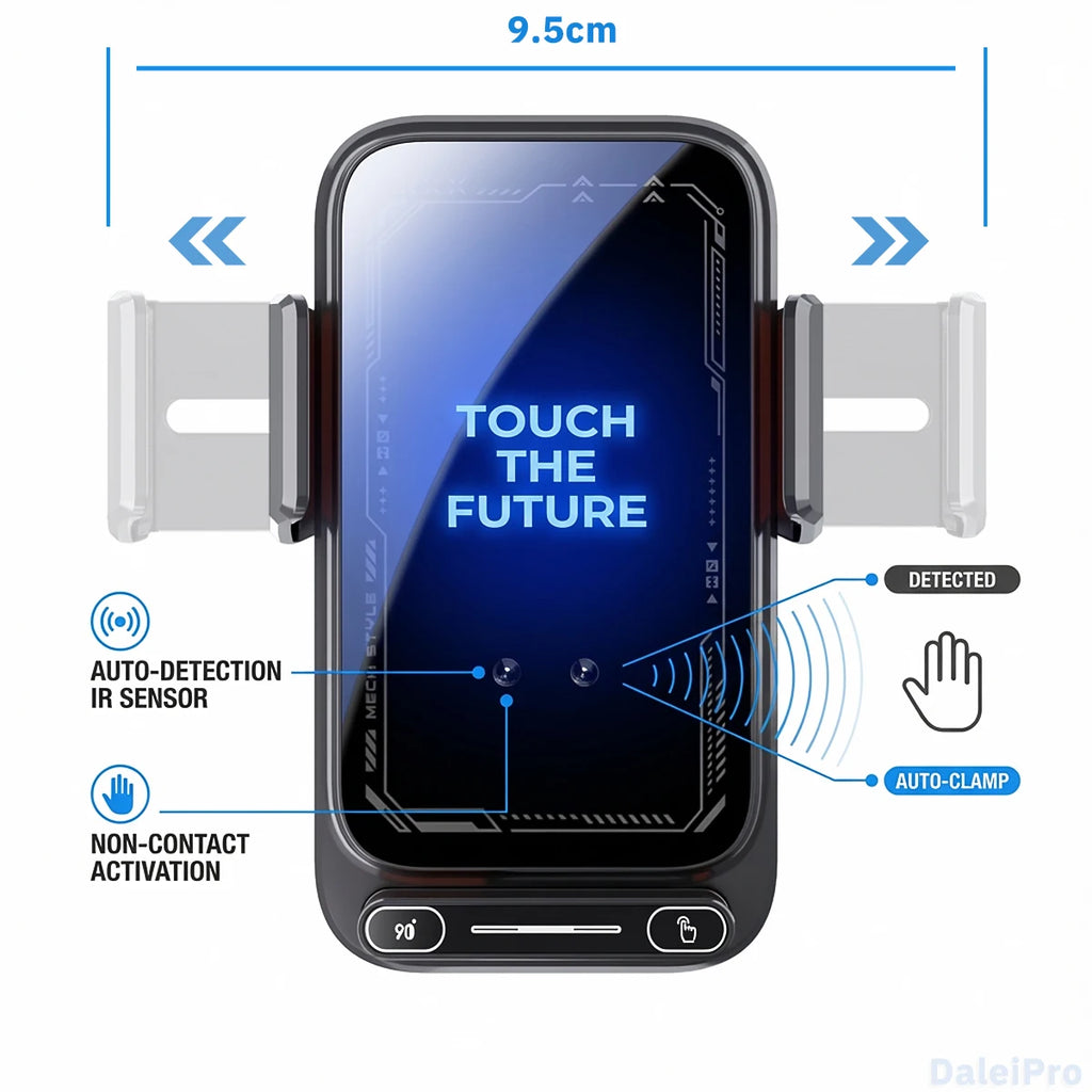 Suporte Veicular com Carregamento Sem Fio 15W Auto Sensor