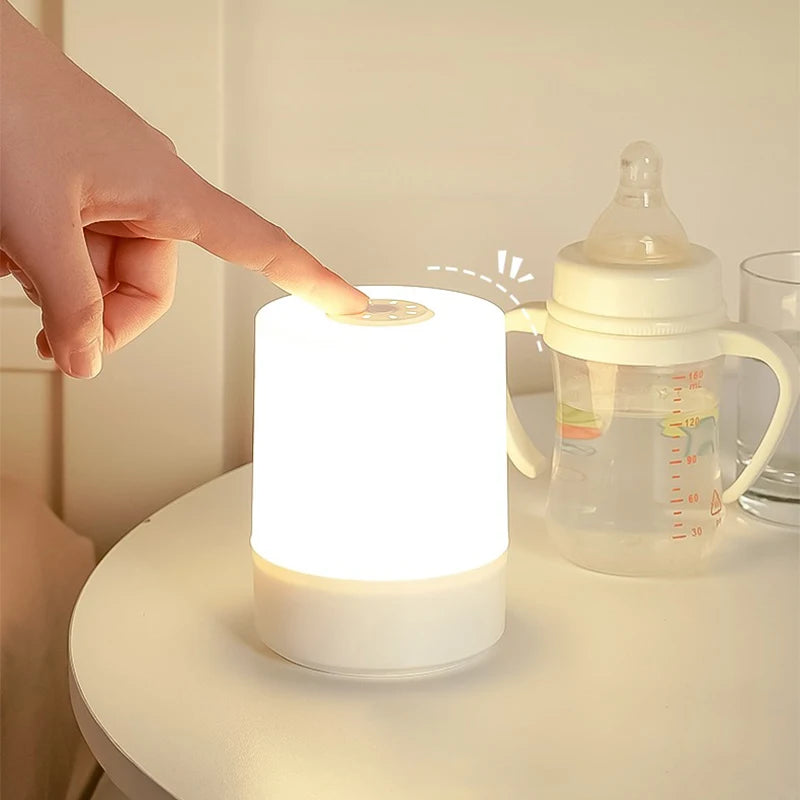Luminária LED de Mesa Recarregável com Dimmer