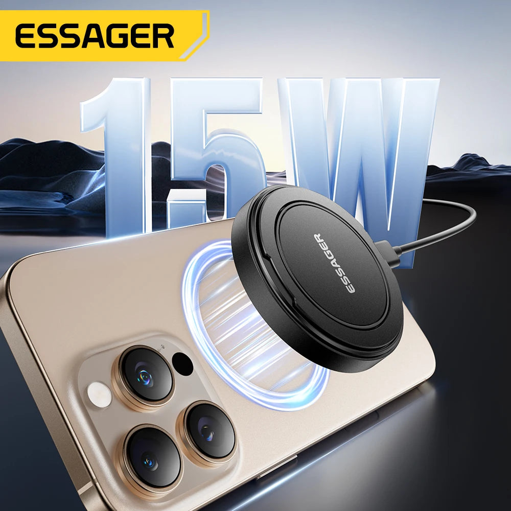 Carregador Sem Fio Magnético Essager 15W com Suporte