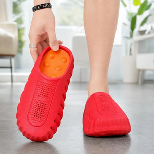Chinelo Slide Massageador EVA — Antiderrapante, Leve e Respirável para Praia e Uso Diário