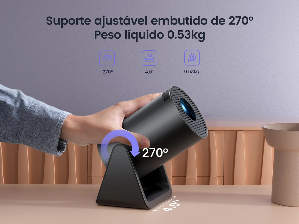 Projetor Portátil Wimius L1 1080P Android 11 Wi-Fi Bluetooth