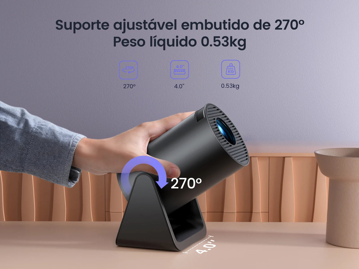 Projetor Portátil Wimius L1 1080P Android 11 Wi-Fi Bluetooth