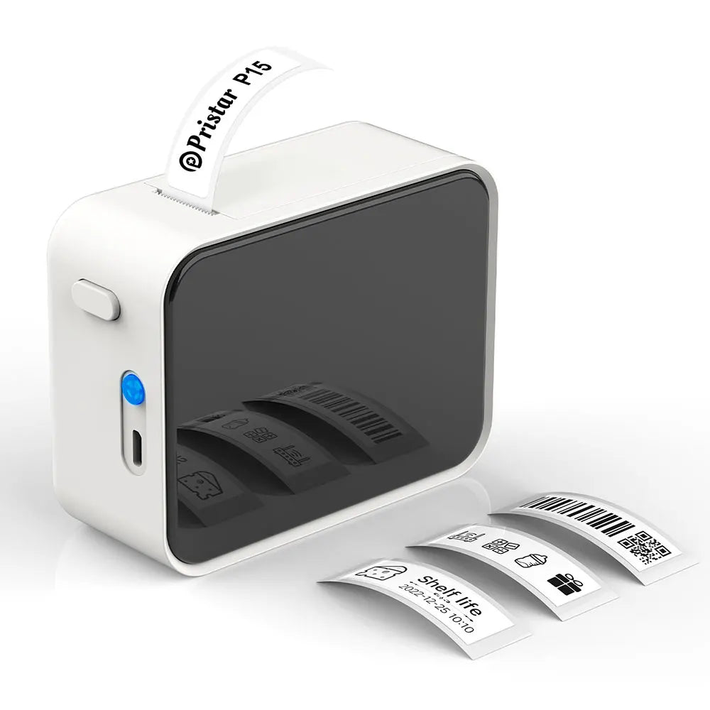 Mini Impressora de Etiquetas Marklife P15 — Bluetooth Sem Tinta para Celular