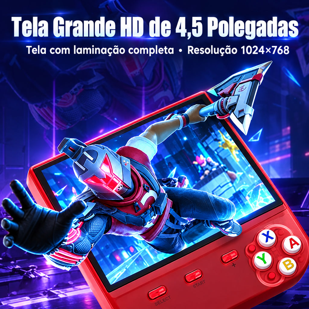 Console Portátil Retrô R36 Ultra X – Wi-Fi, Tela IPS 4.5", +40.000 Jogos