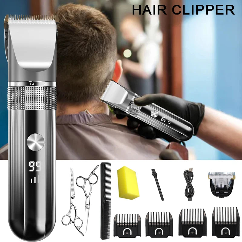 Máquina de Corte Profissional USB com Display LED e Corpo Lavável — detalhe do produto (imagem 4 de 9)