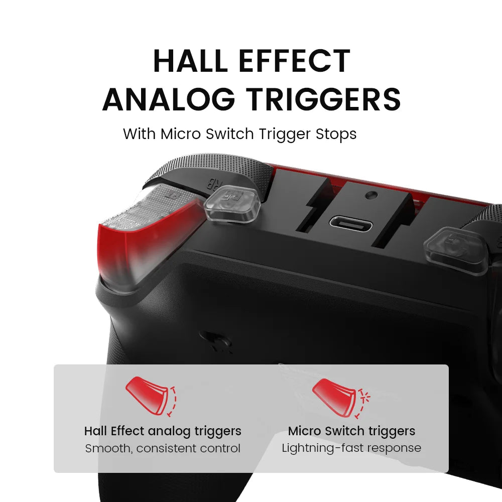 Controle GameSir G7 Pro para Xbox — Hall Effect, Giroscópio 6 Eixos e 1000Hz
