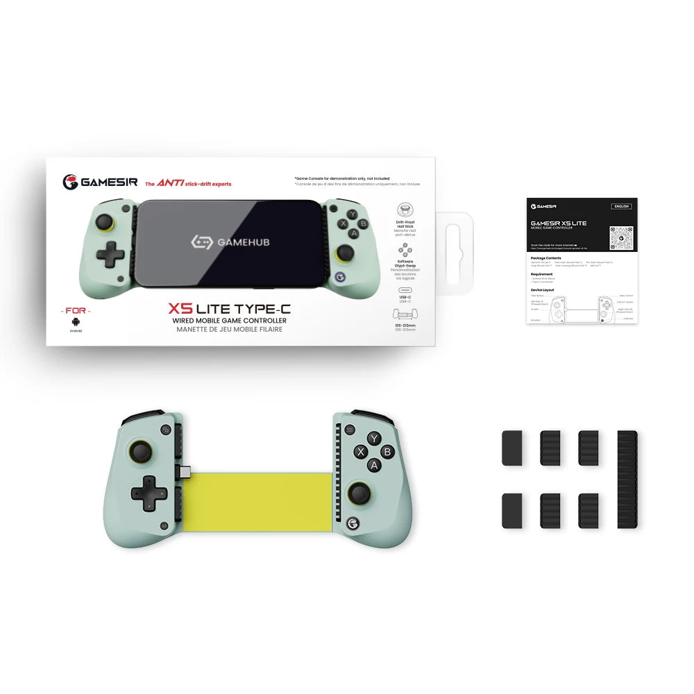 Controle GameSir X5 Lite para Celular — Hall Effect, Suporte Android e iPhone