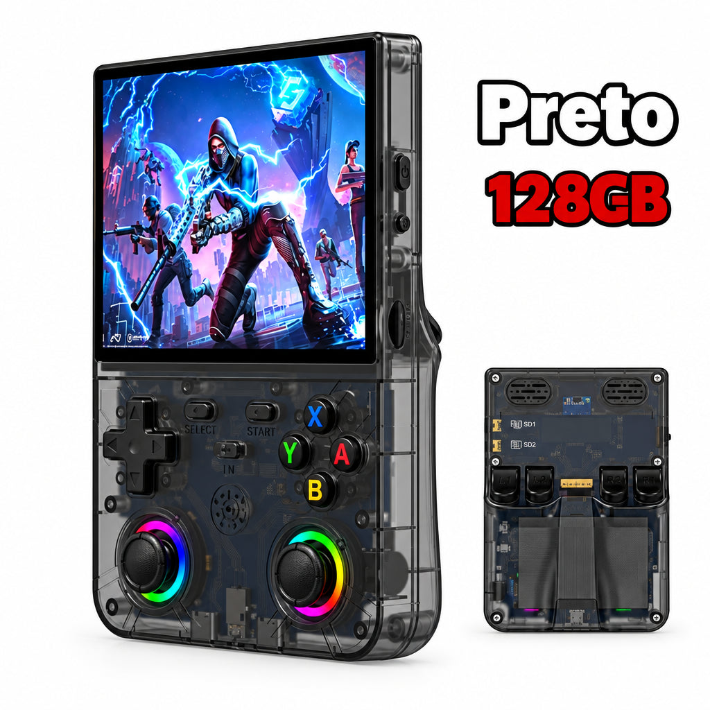 Console Portátil Retrô R36 Ultra X – Wi-Fi, Tela IPS 4.5", +40.000 Jogos