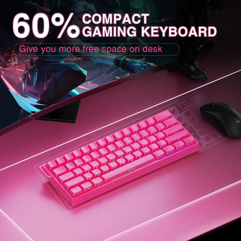 Teclado Gamer AULA WIN60 HE Pro MAX — Hall Effect Magnético 8000Hz Hot-Swap