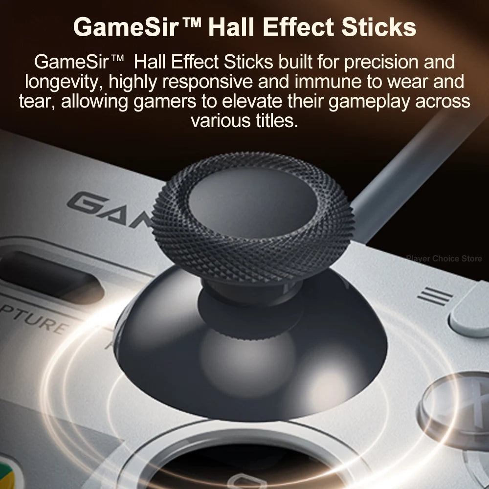 Controle GameSir Tegenaria Lite — Retrô com Fio Hall Effect para PC e Switch