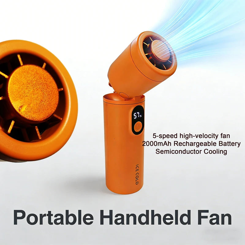 Ventilador Portátil Lenovo 100 Velocidades com Display Digital