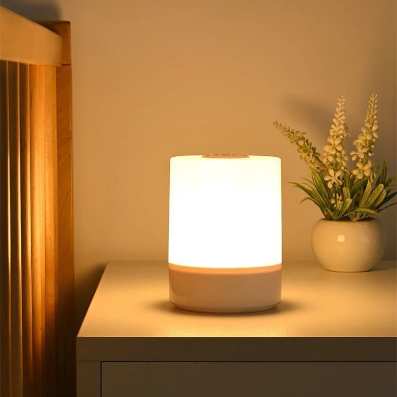 Luminária LED de Mesa Recarregável com Dimmer