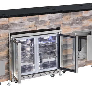 Churrasqueira Island Kitchen Station em Aço Inox — Queimadores Integrados, Certificado CE, Personalizável