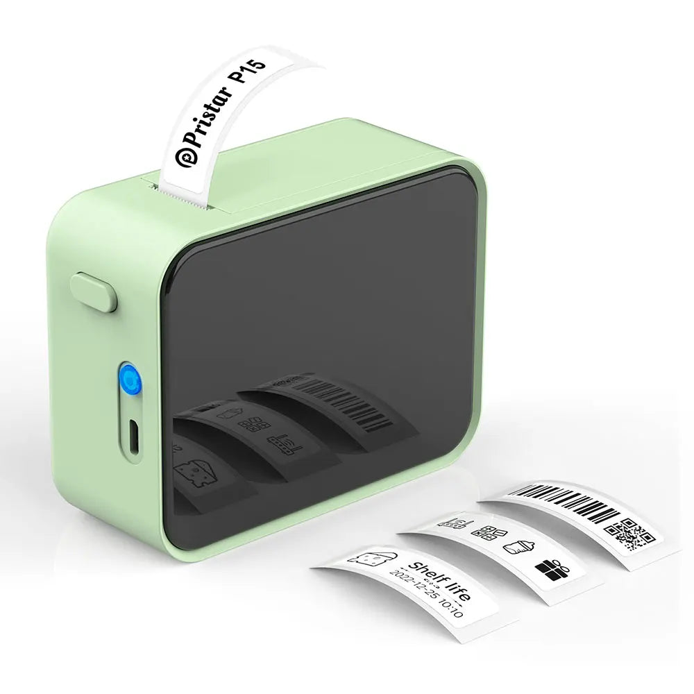 Mini Impressora de Etiquetas Marklife P15 — Bluetooth Sem Tinta para Celular