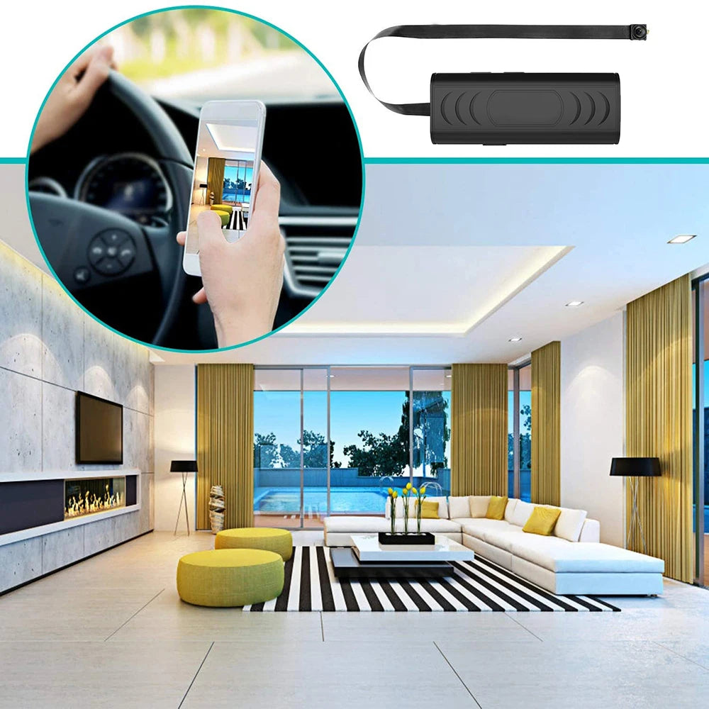 Mini Câmera Wi-Fi Portátil 1080P com Detecção de Movimento