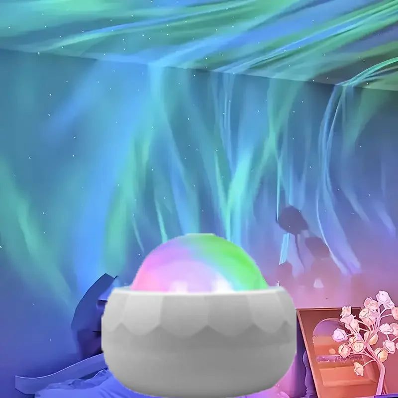 Projetor Aurora LED Galaxy — Luz Noturna RGB 7 Modos com Controle Remoto
