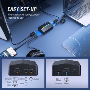 Placa de Captura Fifine V3 4K HDMI — Live Streaming e Gaming para PS4, PS5, Xbox e Switch