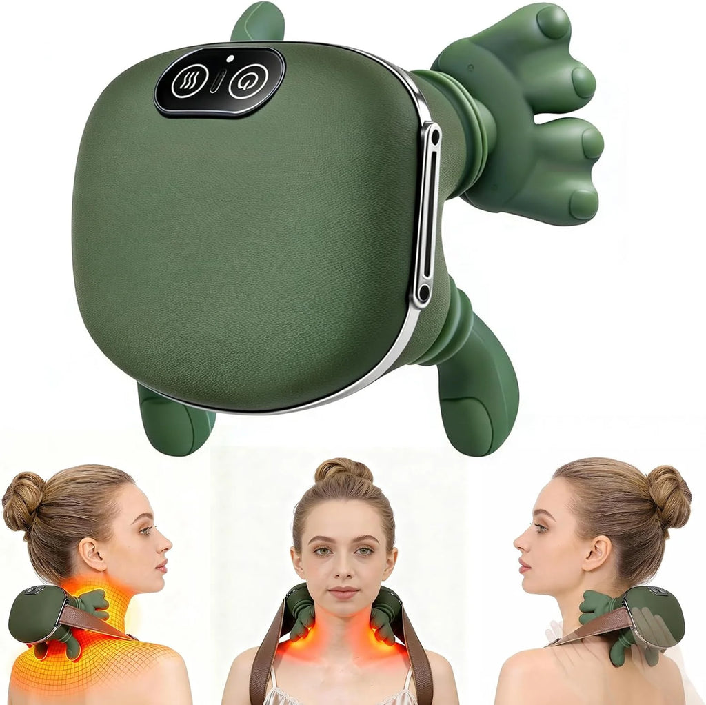 Massageador Cervical Sem Fio com Aquecimento e Massagem Shiatsu 4D