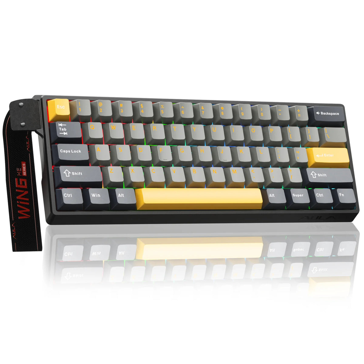 Teclado Gamer AULA WIN60 HE Pro MAX — Hall Effect Magnético 8000Hz Hot-Swap