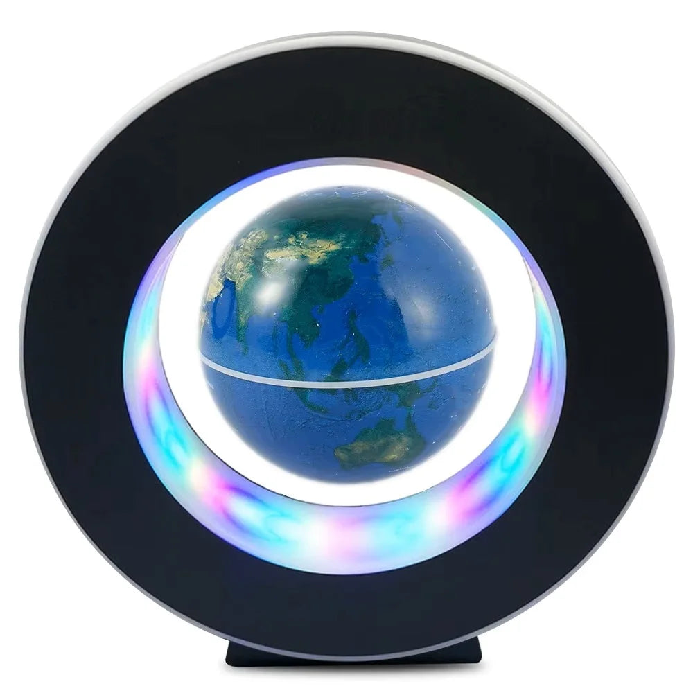 Globo Terrestre Levitante com LED — Decoração Mapa Mundi Magnético Giratório