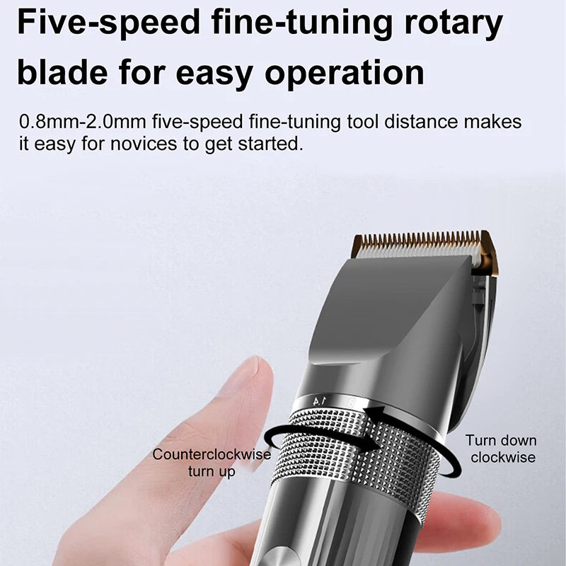 Máquina de Corte Profissional USB com Display LED e Corpo Lavável — dimensões (imagem 8 de 9)