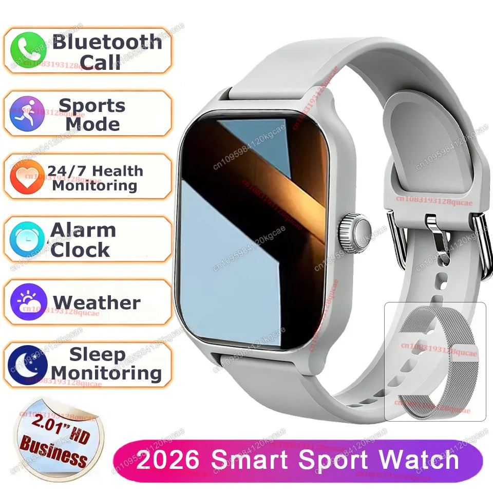 Smartwatch Ola Esporte 2.01'' AMOLED com GPS e Chamadas Bluetooth