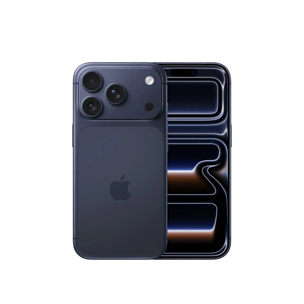 iPhone 17 Pro - Azul Escuro frente e verso