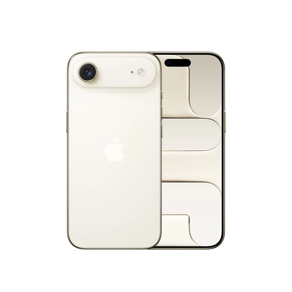 iPhone 17 Air - Branco Estelar frente e verso