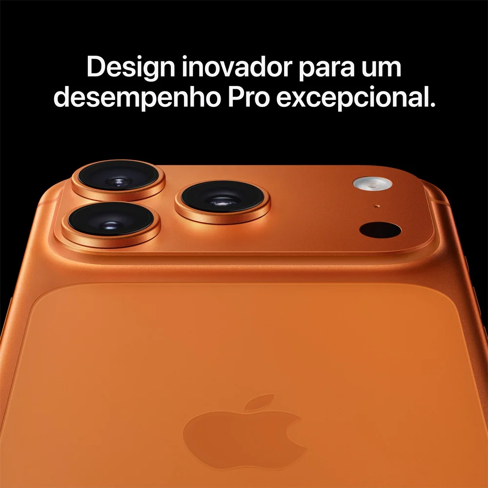 iPhone 17 Pro - Laranja criativo câmera