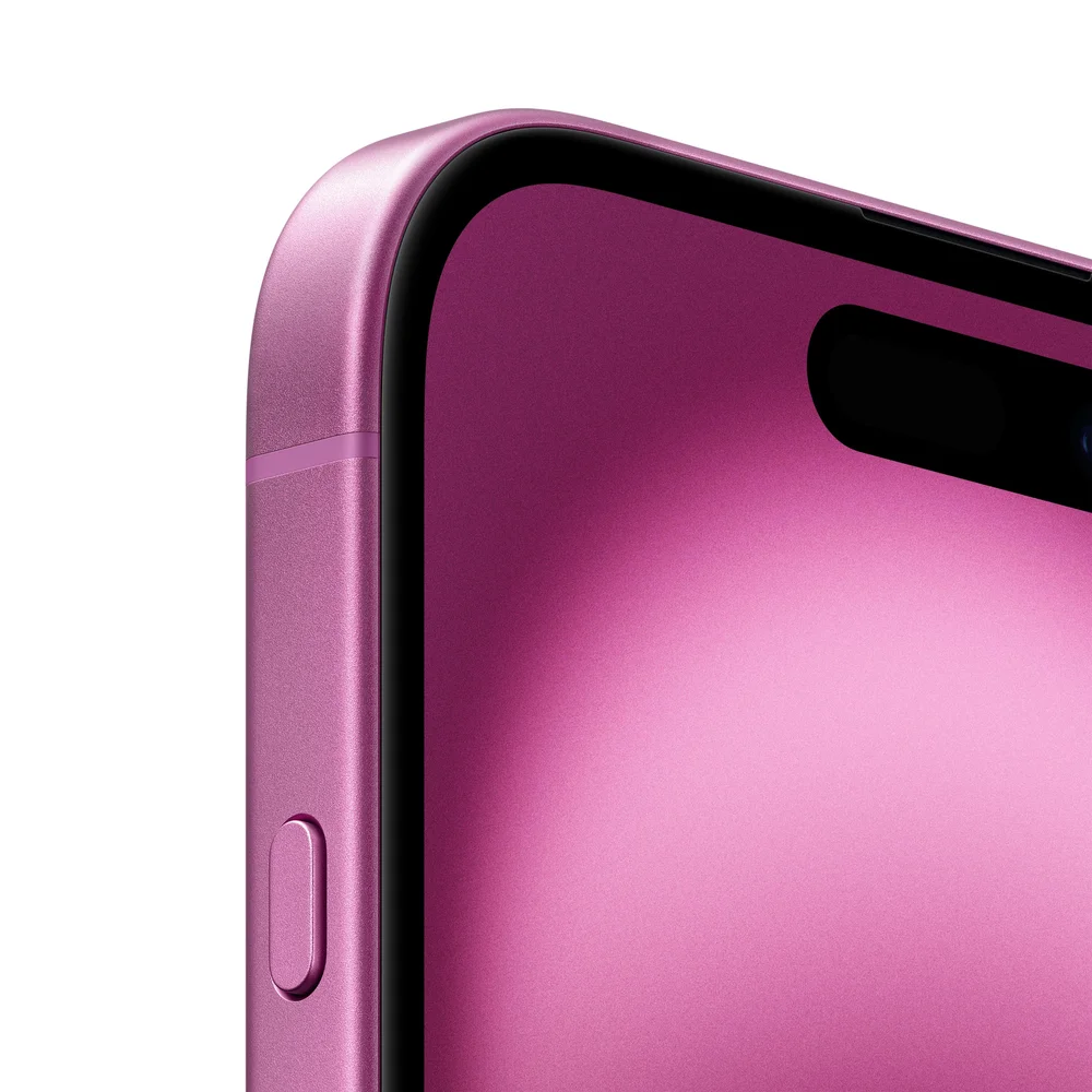 iPhone 16 - Rosa detalhe lateral