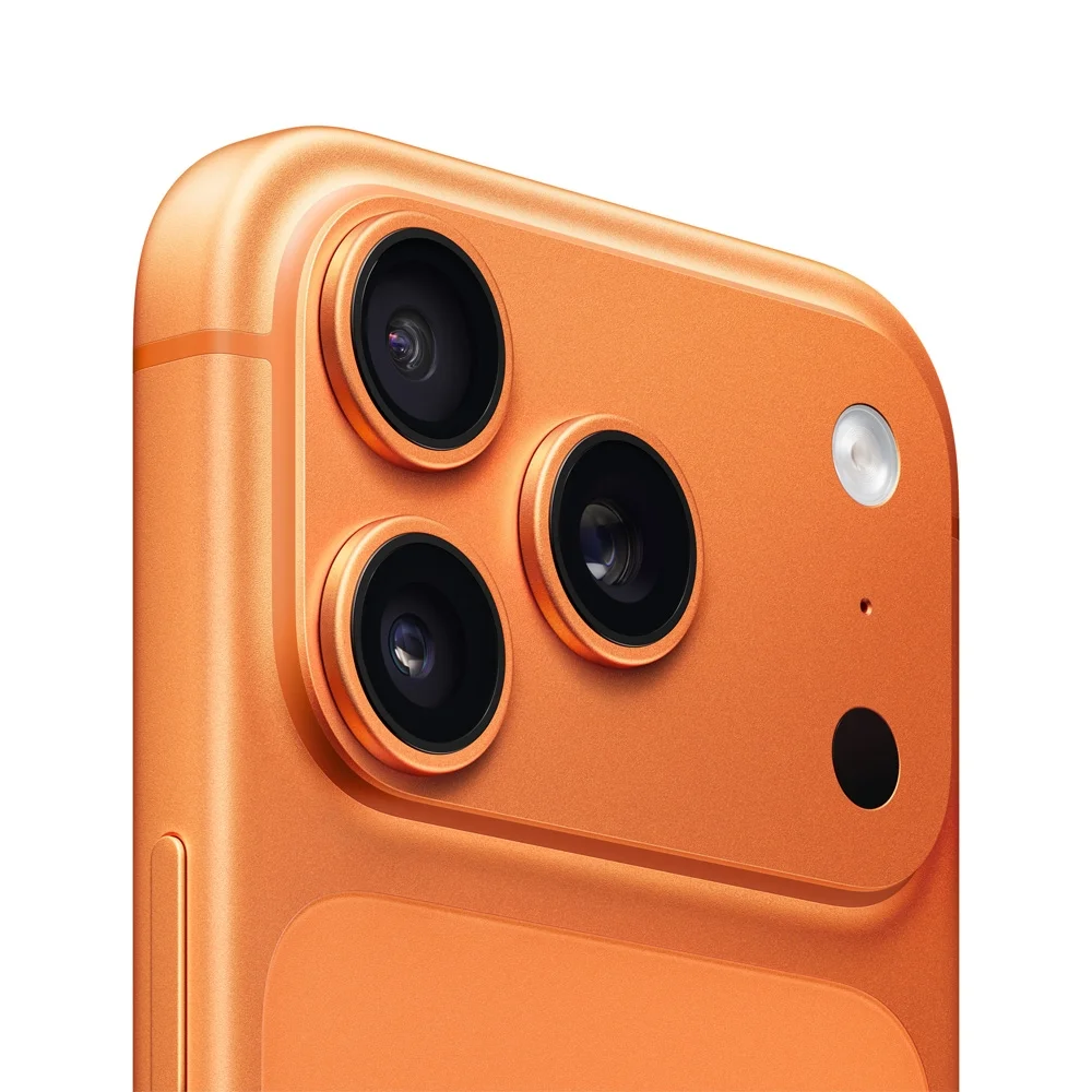 iPhone 17 Pro - Laranja detalhe câmera