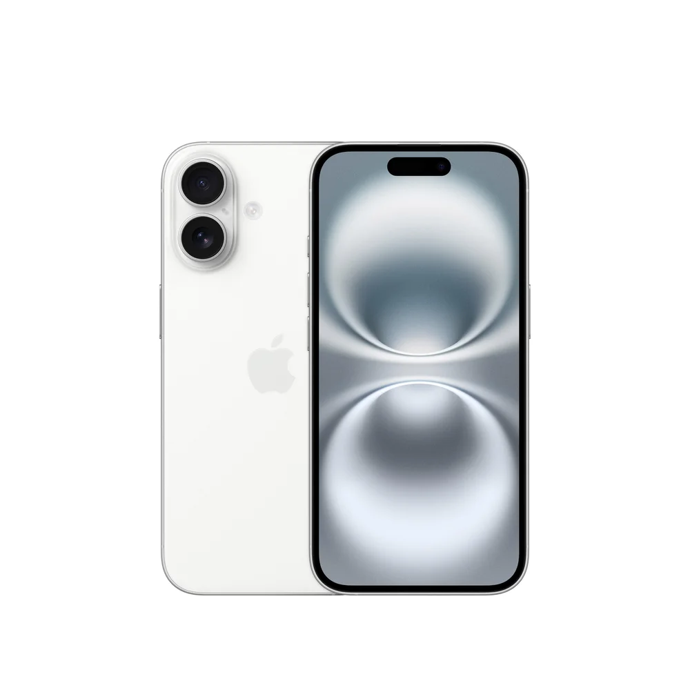 iPhone 16 - Branco frente e verso