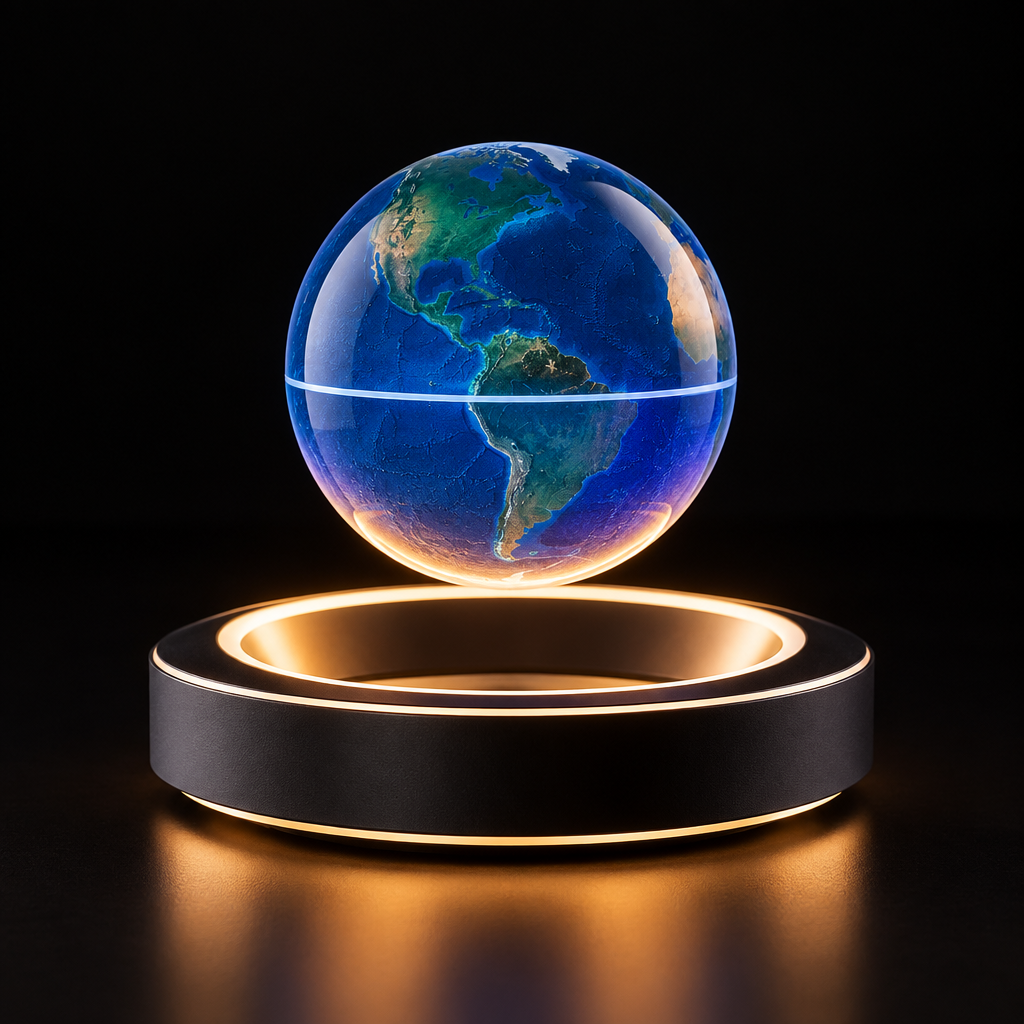 Globo Terrestre Levitante Magnético com LED — Minimal Tech Shop