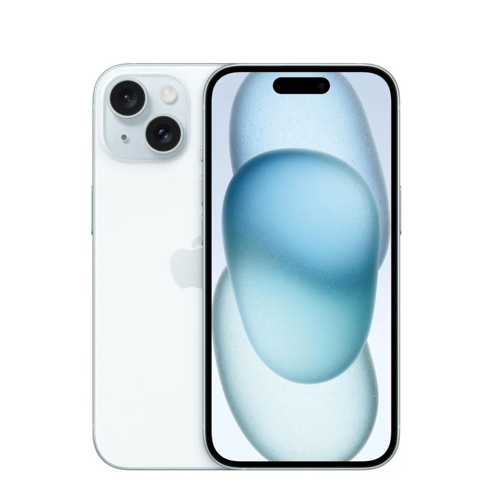 iPhone 15 - Azul frente e verso
